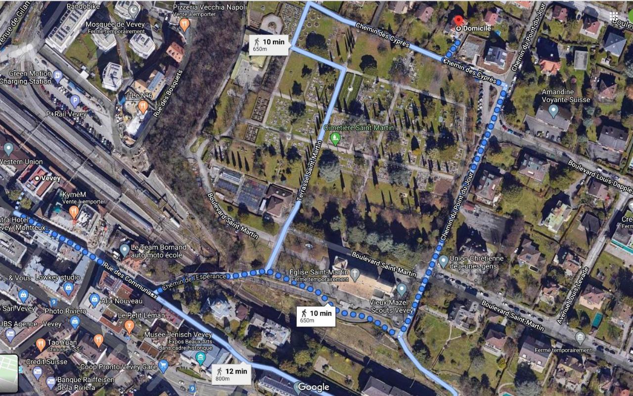 Apartament Les Cypres Vevey Zewnętrze zdjęcie